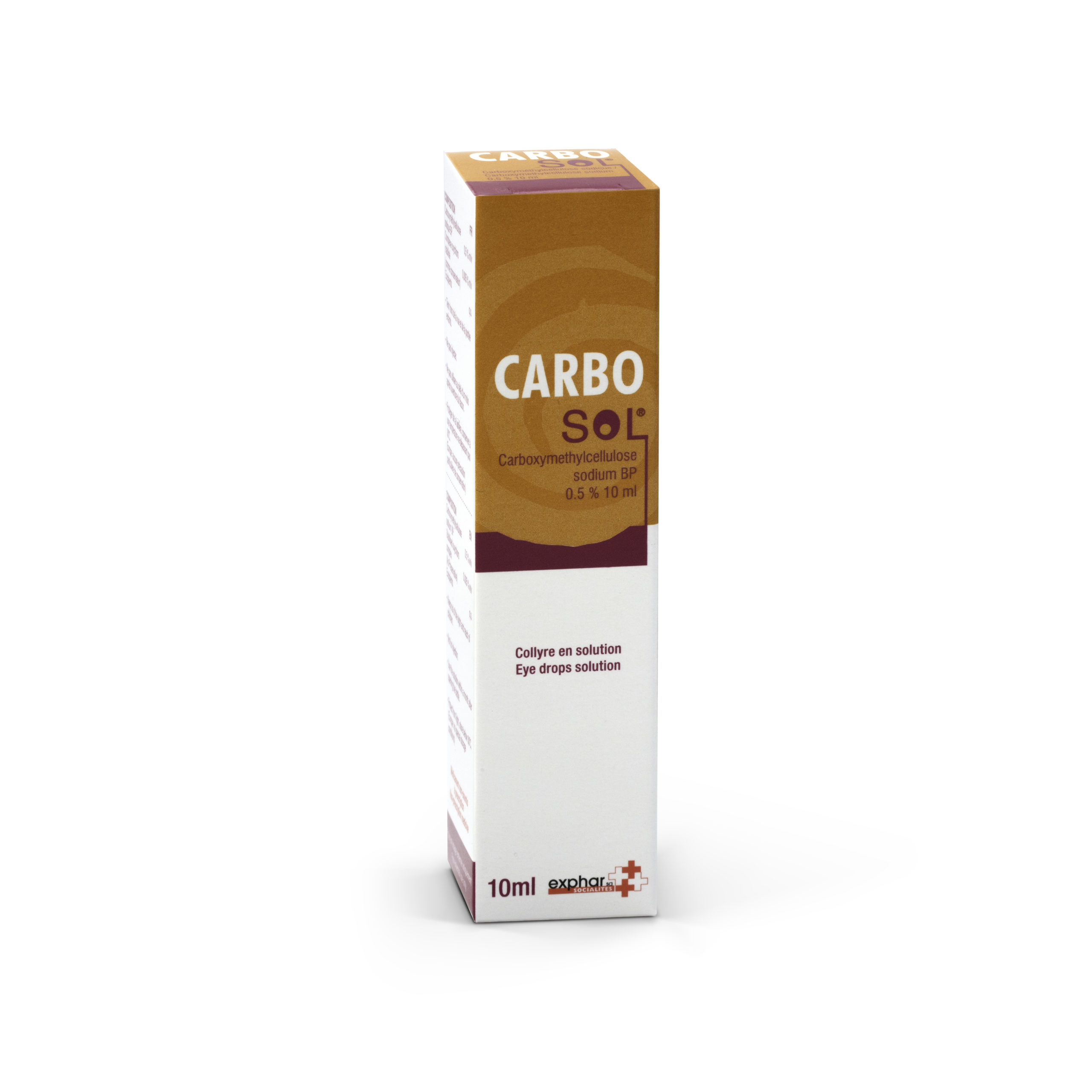 Product | CARBOSOL Eye Drops | Exphar, pharmaceutical laboratory